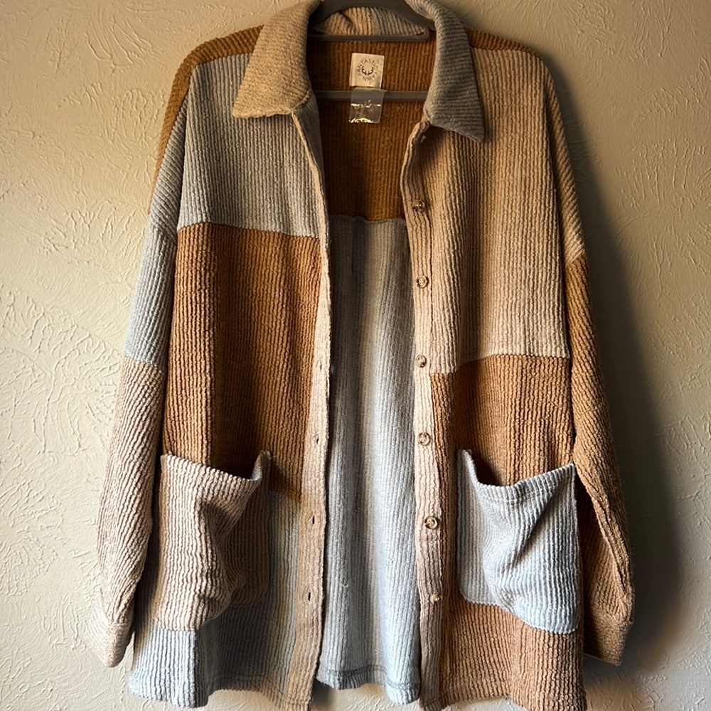 Fantastic Fawn Block Shacket
